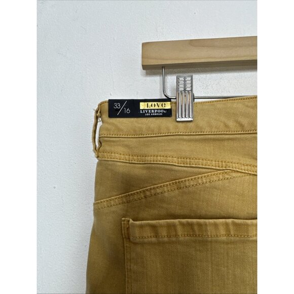 Liverpool The Hugger Ankle Jeans 33/16 Gold Honey Stretch High Rise NWT - Picture 4 of 10